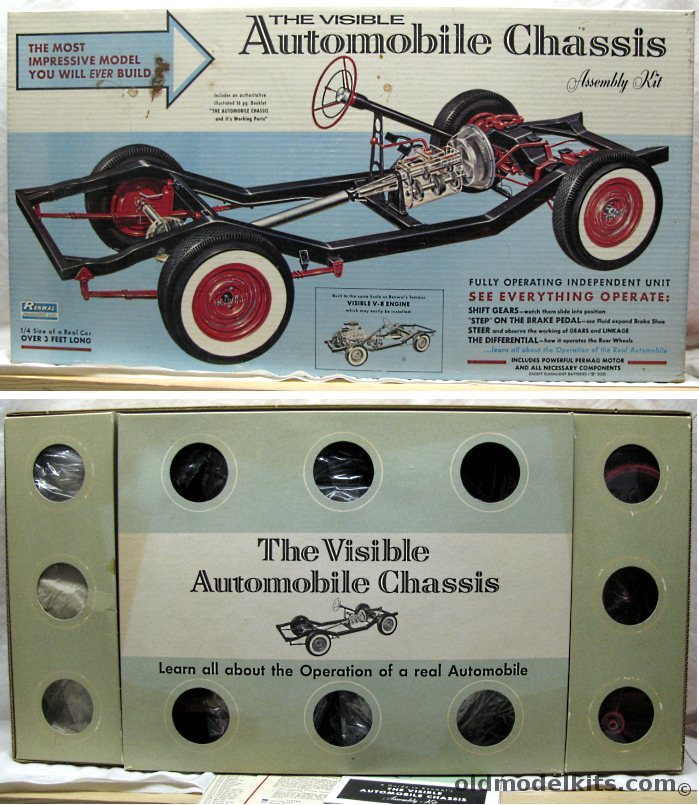 Renwal 1/4 The Visible Automobile Chassis, 813-1995 plastic model kit